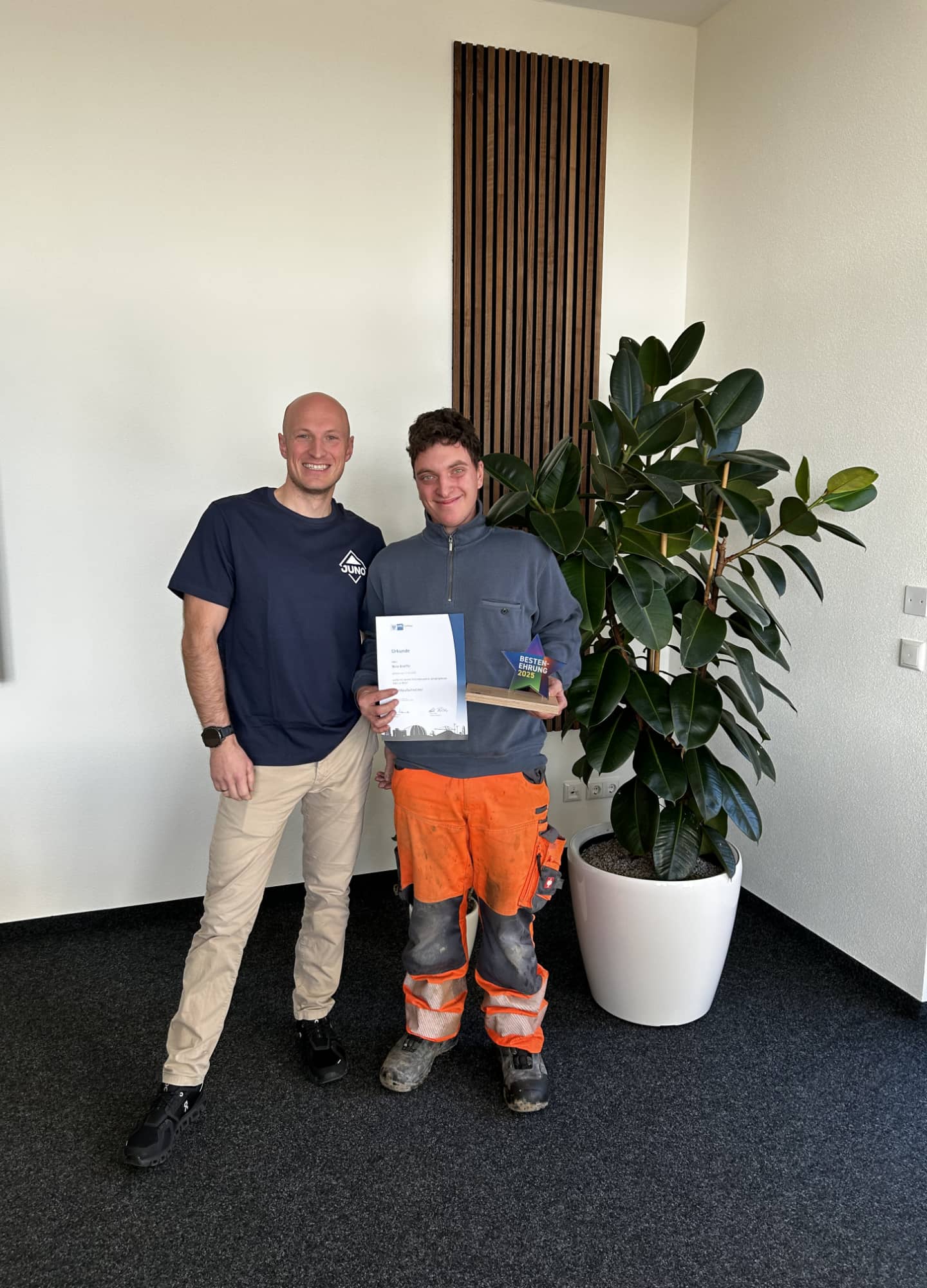 JUNO-Bau - Jahrgangsbester 2025