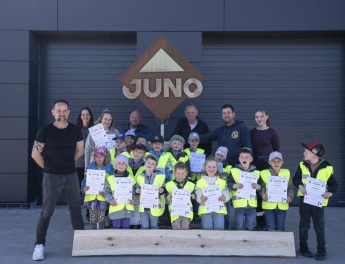 Kleine Hände, große Pläne – Die Kita Hummelnest zu Besuch bei JUNO-BAU